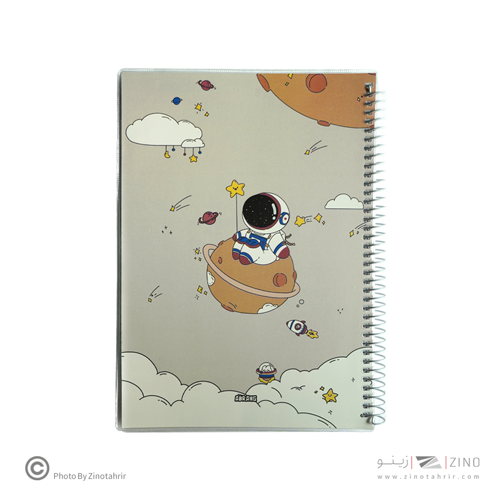 دفتر60برگ وزیری سیمی مجلد آبرنگ کدA037